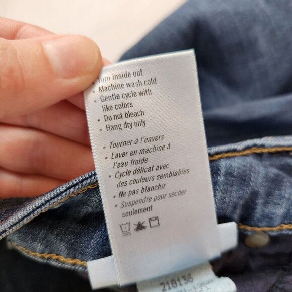 Paige Verdugo Ankle Dark Wash Skinny Jeans Stretchy Nottingham Women's 27 - Picture 9 of 10